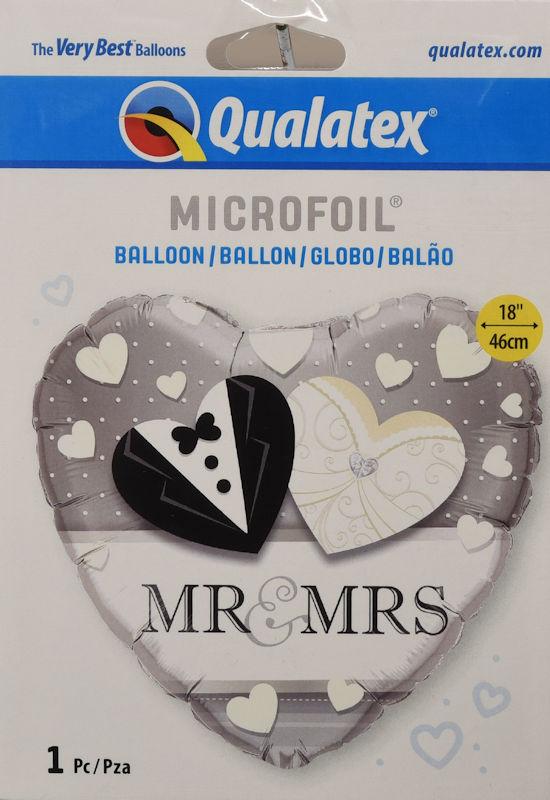 Qualatex Helium Ballon MR&MRS Hochzeit