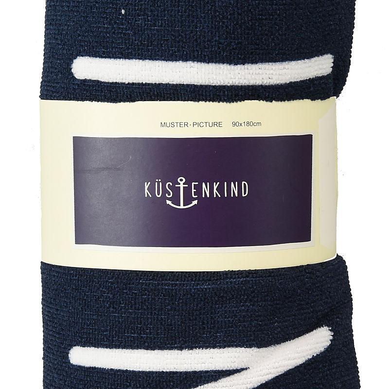 Strand&Freizeit Handtuch Küstenkind blau weiß